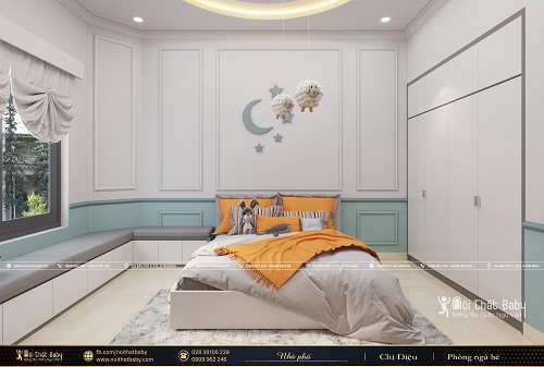 Thiết kế nội thất phòng ngủ bé trai hiện đại tại Vĩnh Long - BBT102